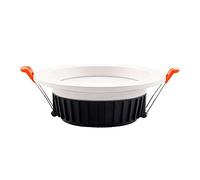 Plafonnier encastré à LED Boîtier en aluminium Couvercle de protection en acrylique Lumière blanche chaude romantique 5W 120LM 3000K/6000K Downlight Projecteur en métal Projecteurs en métal Finition