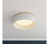 Plafonnier encastré à LED moderne, 5 CCT 15,7 pouces, finition dorée avec abat-jour en acrylique, plafonnier de ferme compatible avec le couloir de la chambre,style minimaliste