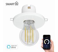 Plafonnier encastré en porcelaine TELA blanc incl. lampe LED E27 1005lm Smart