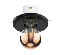 Plafonnier encastré en porcelaine TELA noir incl. lampe LED E27 839lm