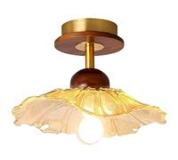 Plafonnier encastré en verre français, luminaires modernes pour salle à manger, plafonnier de ferme du milieu du siècle, lampe de plafond à fleurs pour salon, cuisine, luminaires en verre à proximité