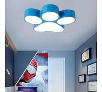 Plafonnier encastré for chambre d'enfant en forme de patte de chien, plafonnier LED en forme d'empreinte de chien de dessin animé, lustre en acrylique près du plafond, for chambre d'enfant, garçon ou