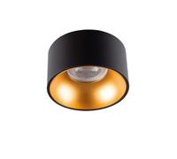 Plafonnier encastré GU10 - Aluminium noir/or - 85mm - Kanlux MINI RITI KL-27575