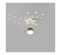Plafonnier Encastré Moderne Ciel Étoilé Pour Chambre D'Enfant, Projecteur Lune Et Étoiles Créatif, Lampe de Plafond Décorative Pour Chambre de Garçon Ou de Fille (Lune Dorée)/Étoiles