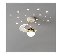 Plafonnier Encastré Moderne Ciel Étoilé Pour Chambre D'Enfant, Projecteur Lune Et Étoiles Créatif, Lampe de Plafond Décorative Pour Chambre de Garçon Ou de Fille (Lune Dorée)/Lune Dorée