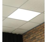 Plafonnier encastré moderne Panneau de bureau LED encastré, plafonnier blanc en saillie Panneau de plafond, LED 36W 3960lm 4000K, LxlxH 59,5x59,x5x3 cm