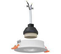 Plafonnier encastré moderne - vidaXL - Blanc - Éclairage LED intégré - Économe en énergie - Matériau durable