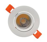 Plafonnier encastré réglable en Aluminium à économie d'énergie, Panneau Lumineux Rond Ultra-Mince à LED, Grille pour Placard, projecteur pour Maison, Bureau, luminaire Commercial.