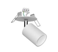 Plafonnier encastré WAIKA blanc mat avec ampoule LED GU10 630lm blanc