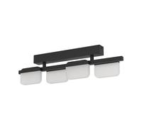 Plafonnier ERVIDEL LED 4X4,5W en acier noir 625x60x160mm