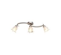 Plafonnier et Abat-jour Lustre Lampe Suspendue Luminaire d'Intérieur Salon Chambre à Coucher Verre Transparent 3 289230