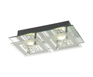 Plafonnier et applique LED 6 watts Lampe d'éclairage chrome verre satiné cristaux9740045-2 Miranda