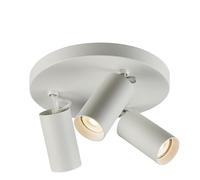 Plafonnier extérieur à 3 têtes, projecteur orientable sur Rail, luminaire Rond pour Couloir