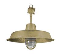 Plafonnier Extérieur Laiton Verre E27 IP44 Rond D:46 CM Éclairage D'Extérieur