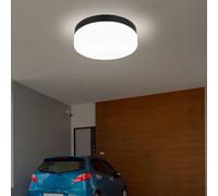 Globo Lighting Vranos plafonnier extérieur 1x60 W noir-verre opalisé 32111B