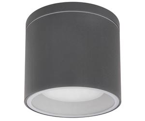 Plafonnier extérieur plafonnier moderne plafonnier rond verre jardin IP44, anthracite, 1x GX53 LED, DxH 10,8x9,6 cm