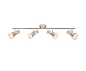 Plafonnier faisceau spot salon bois spot lumière réglable dans un ensemble comprenant des ampoules LED