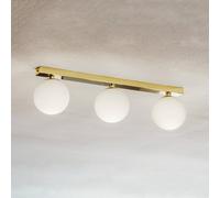 Plafonnier Fatis Argon, dimmable, doré, Salon / Salle à manger, Métal, Moderne, Plafonnier