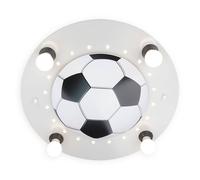 Plafonnier Football, 4 Lampes, Argenté-Blanc Argenté