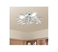 vidaXL Plafonnier Forme Feuille Acrylique 3 Ampoule Lampe Suspension Lustre