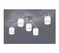 Plafonnier garda nickel mat blanc 5x25w e14 Gris G