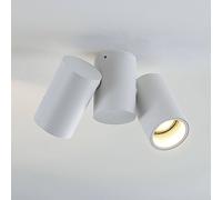 Arcchio Plafonnier Gesina à intensité variable (Moderne) en Blanc Aluminium e. a. pour Salon & Salle manger (à 2 lampes, GU10) Luminaire Lampe Plafond Eclerage Eclairage