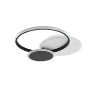 Plafonnier Glam Moderne à LED Intégrées Forme ronde Métal Noir Blanc Zami [EEK: G]