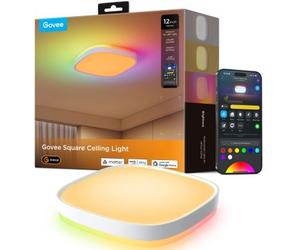 Plafonnier GOVEE Plafonnier connecte carre RGBWW+RGBIC 12