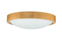 Plafonnier Grand Arbaro Chêne Bois Verre Wohnlich Ø37cm Ronde Lampe Schlafzimme