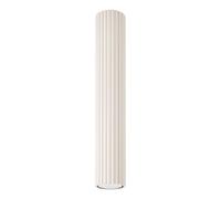 Plafonnier GU10 Aluminium H: 40 Cm Ø 6,5 Cm Étroit Crème Applique Spot