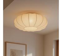 Plafonnier Helin Lindby, dimmable, beige, Salon / Salle à manger, Textile / Tissu / Soie, Scandinave, Plafonnier Tissu
