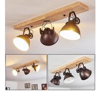 Plafonnier - HOFSTEIN - Mot - Métal/Bois - Rétro/Vintage - 3 x E14