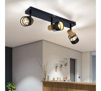 Plafonnier Holzleuchte Lampe Salle à Manger 3-Flammig E14 Réglable
