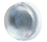 Plafonnier Hublot Blanc - Polypropylene - Verre - 100W E27