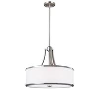 Plafonnier ILVY Chrome Ø47Cm 4xE27 Réglable Classique Lampe Salon