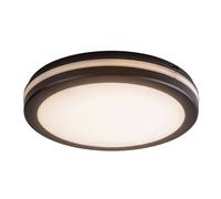 Plafonnier INDRE LED 28W 3000, 4000, 6500K IP54 plastique noir, blanc Ø30cm