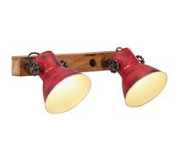 Vidaxl Lampe Murale 25 W Rouge Délavé 65x25 Cm E27