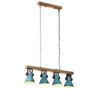 vidaXL Plafondlamp 25 W E27 90x24x111 cm verweerd blauw371836 Bleu G