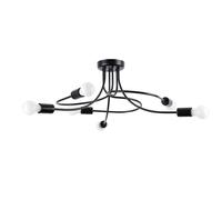 Sollux Lighting Levar plafonnier 6x15 W noir SL.1456