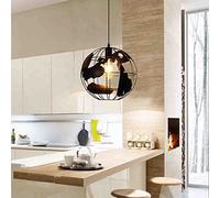 Plafonnier Industriel Luminaire E27 Creative Lustre Lampe Suspension Design de Forme de Terre Vintage Lampe de Plafond Cage globe créatif pendentif Enfants Chambre salle à manger restaurant salon