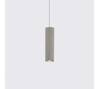 Plafonnier Industriel Moderne de 25,4 cm de Hauteur, cylindrique en Ciment, Rail LED, Style Nordique, luminaire Suspendu à 1 LED, Gris, pour îlot de Cuisine, homologué UL.