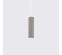 Plafonnier Industriel Moderne de 49,5 cm de Hauteur, en Ciment, avec Rail LED, Style Nordique, luminaire Suspendu à 1 LED, Gris, pour îlot de Cuisine, homologué UL.