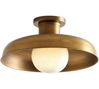 Plafonnier industriel vintage, plafonnier semi-encastré, abat-jour de lustre américain en métal, base E26 à proximité des luminaires de plafond, pour salon, chambre à coucher, cuisine, allée