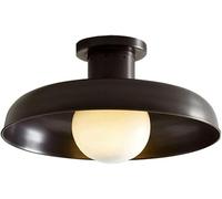 Plafonnier industriel vintage, plafonnier semi-encastré, abat-jour de lustre américain en métal, base E26 à proximité des luminaires de plafond, pour salon, chambre à coucher, cuisine, allée