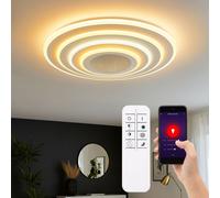 Plafonnier Intelligent APP Variateur Effet 3D Blanc CCT Télécommande LED