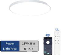 Plafonnier intelligent, lumière variable, 36W-blanc
