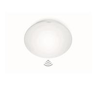 Plafonnier intérieur avec détecteur de mouvement RS 16 L 60W E27 IP44 - Blanc - STEINEL