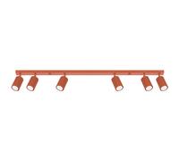 Plafonnier KARBON 6L, ocre rouge