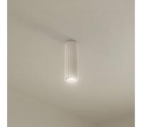 Plafonnier Karbon SOLLUX LIGHTING, dimmable, beige, Salon / Salle à manger, Aluminium, Moderne, Plafonnier