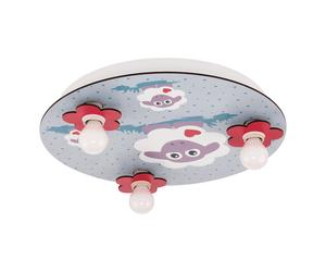 Plafonnier LALELU E14 3X40W en acier blanc D400mm